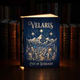 Velaris City Of Starlight Book Lamp, Night Court To The Stars Who Listen Quote Light, Rhysand Feyre Aesthetic, Sarah J Maas Fan Gift - thumbnail 2