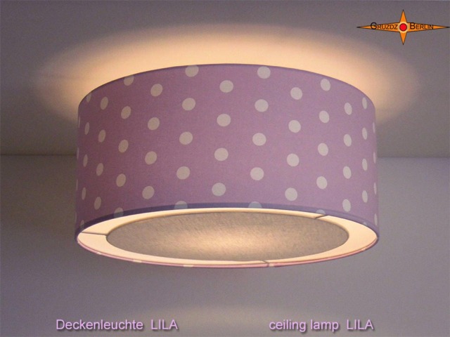 Purple Ceiling Lamp With Dots Purple ??60 cm & Light Edge Diffuser - image 1