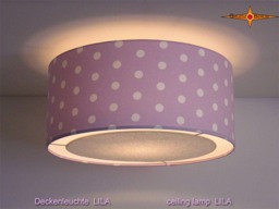 Purple Ceiling Lamp With Dots Purple ??60 cm & Light Edge Diffuser - thumbnail 1