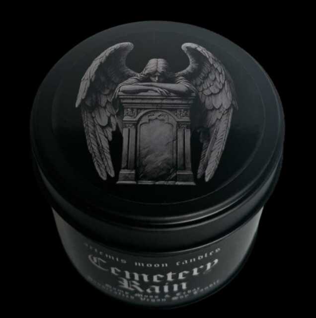 Cemetery Rain - Damp Earth & Moss Scented Vegan Soy Candle Eco Friendly - image 1