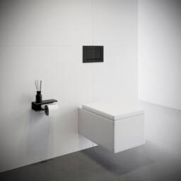 steel Toilet Paper Holder Black Or White Bathroom Accessories - Right-Side - thumbnail 2
