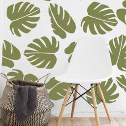 Large Palm Leaf Wall Decals - Removable Vinyl Home Decor - thumbnail 1