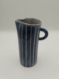Arran Blue & White Stripe Vase/Jug By Jake Irving Ceramics - thumbnail 1