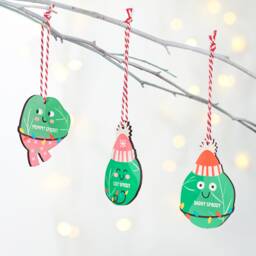 Personalised Family Sprout Christmas Tree Decoration - thumbnail 1