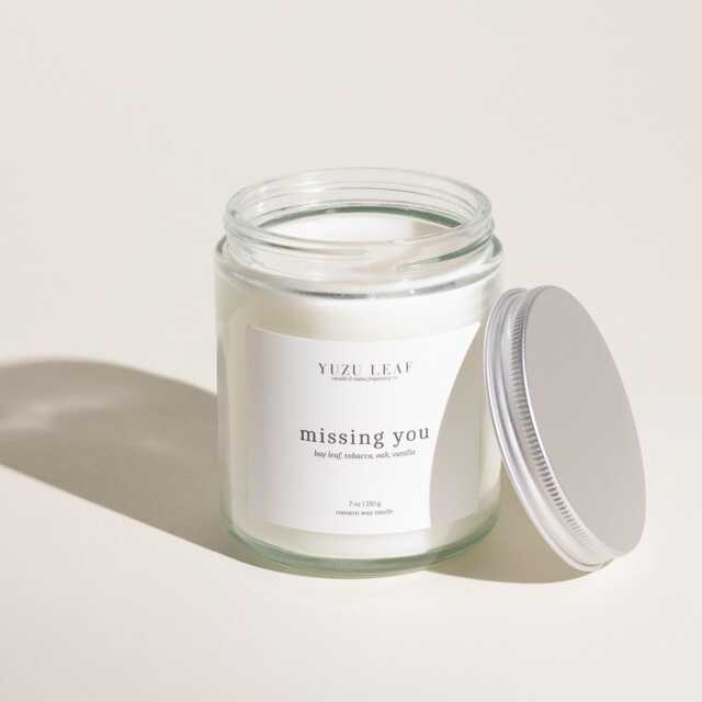 Tobacco Vanilla Scented Candle - 7Oz Coconut Wax, Cotton Wick - image 1