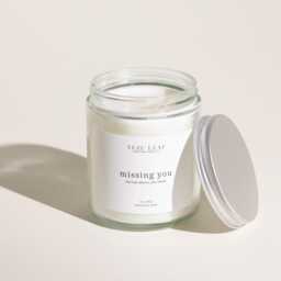 Tobacco Vanilla Scented Candle - 7Oz Coconut Wax, Cotton Wick - thumbnail 1