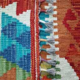 Classic Runner Rug, Handmade Artisan Afghan Turkish Scandinavian Navajo Bohemian Wool Flatweave Multicolour Kilim Rug 191x62 cm - thumbnail 3
