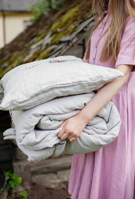 Softened Linen Queen Size Duvet Cover - Us Duty Paid - image 1