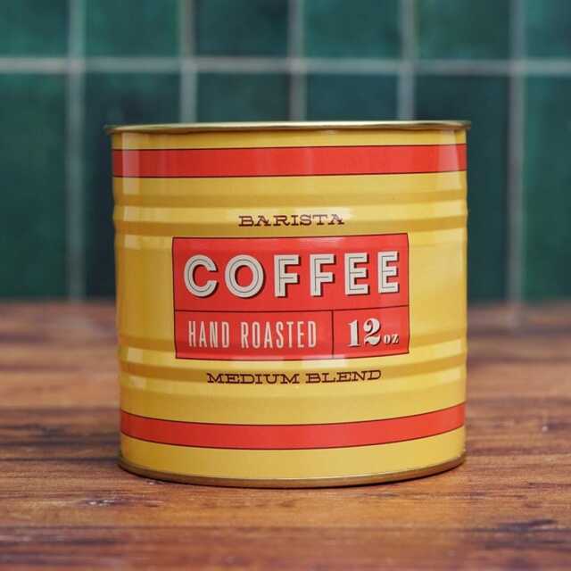 Fun Coffee Tin Candle - Hand Roasted Can Repurposed As Unique Handmade Kitchen Decor Pyo Scent - image 1