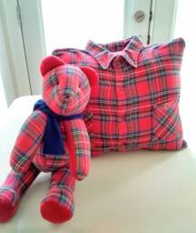 Memory Bear, Baby Clothes Keepsake - thumbnail 1