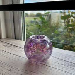 Handmade Mouth Blown Friendship Votive By Nobile Glassware - thumbnail 2