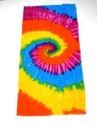 Tropical Spiral Bath Towel - 100% Cotton Terry 30x60