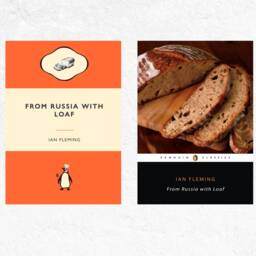 From Russia With Loaf Ian Fleming James Bond Food Lover Gift. Love Funny Poster. Book Penguin Classic - thumbnail 1