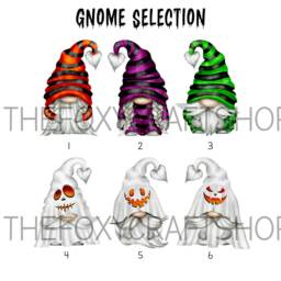 Personalized Halloween Gnome Family Print, Gonk Gift - Digital Option - thumbnail 2