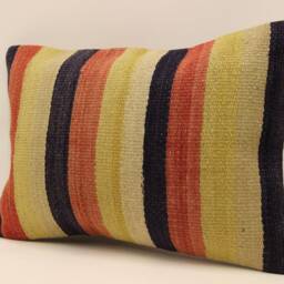 Bohemian Cushion Wool Pillow Sofa Bed Aztec Very Rare Kilim 14x20 Emroidered Throw 4Bef-293 - thumbnail 3