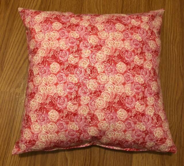 Pink & Pearl Flowers Pillow Cover - image 1