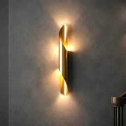 Minimalist Brass Wall Sconce Mid Century Modern Bedside Lamp Decorative Triangle Light Adjustable Swing Arm Fixture Modernist - thumbnail 2