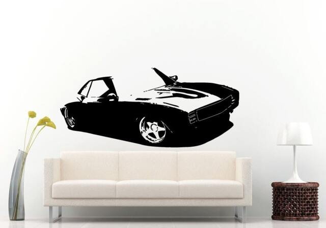 Classic Old School Antique American Muscle Sports Racing Fast Car Automobile Vehicle Wall Decal Vinyl Sticker Mural Room Decor L698 - image 1