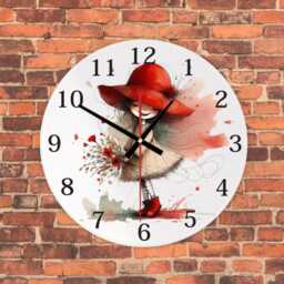 Personalised Girl Mdf Wall Clock, Nursery Or Kids Bedroom Decor, Custom Name Gift - thumbnail 3