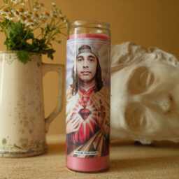 Saint Vic Fuentes Prayer Candle Scented Vegan Soy Wax, 120Hr Burn - thumbnail 1