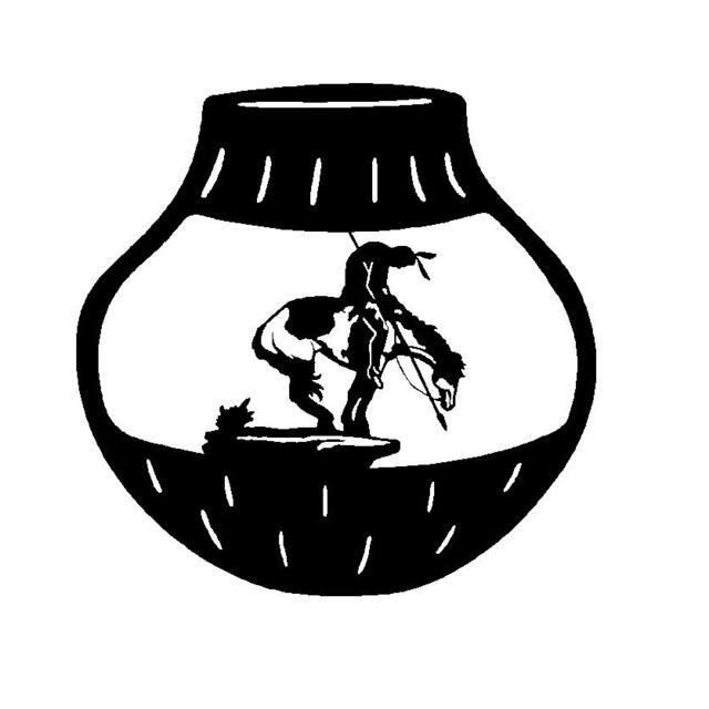 End Of Trail Indian Pottery Wall Art