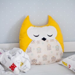 Owl Pillow For Kids Cozy Cushion Head Cover Theme Gift Nursery Throw Bird Owner Gifts Plush Owl Gender Neutral - thumbnail 4