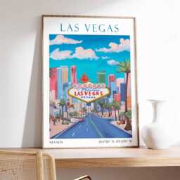 Las Vegas Sign Print, Wall Art, Poster, Vintage Poster - thumbnail 2