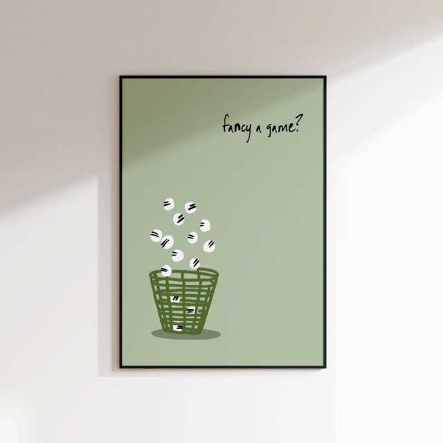 Golf Wall Art - Minimalist Poster Gift Country Club Print Decor Sports Hallway - image 1