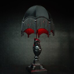 The Anatomical Heart Table Lamp - Black Edition - Gothic Home Decor - thumbnail 3