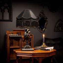 The Anatomical Heart Table Lamp - Black Edition - Gothic Home Decor