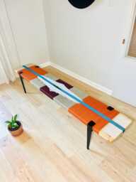 Hand-Woven Entryway Bench Mcm Style End Of Bed & Mudroom Seating - Custom-Made, Multiple Sizes - thumbnail 1