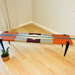 Hand-Woven Entryway Bench Mcm Style End Of Bed & Mudroom Seating - Custom-Made, Multiple Sizes - thumbnail 3
