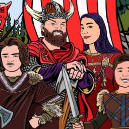 Custom Viking Portrait Illustration, & Background - For Digital Use & Personal Print - thumbnail 3