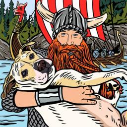 Custom Viking Portrait Illustration, & Background - For Digital Use & Personal Print - thumbnail 2