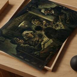Vincent Van Gogh Print, The Potato Eaters Oil Painting, Museum Fine Art Farmhouse Decor, Exhibition Poster, Lover Gift, Digital - thumbnail 3