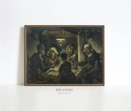 Vincent Van Gogh Print, The Potato Eaters Oil Painting, Museum Fine Art Farmhouse Decor, Exhibition Poster, Lover Gift, Digital - thumbnail 1