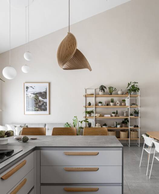 Japandi Pendant Light For Home-Decor - Wabi Sabi Lighting Home Improvement Wood Ceiling Lamp Shade Kitchen Island Wing - image 1
