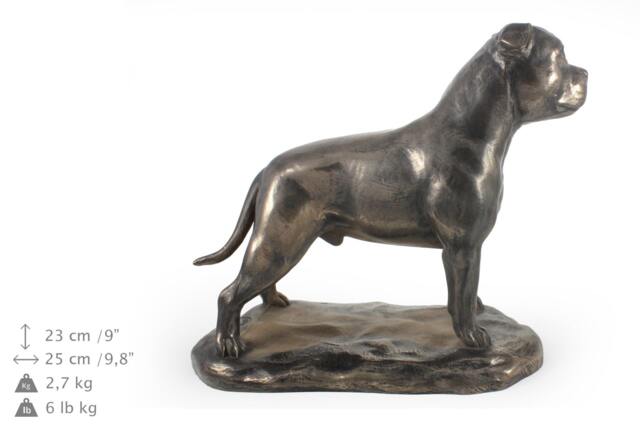 Staffordshire Terrier, Exclusive Dog On Base Statue, Limited Edition, Artdog - image 1