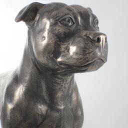 Staffordshire Terrier, Exclusive Dog On Base Statue, Limited Edition, Artdog - thumbnail 3