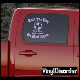 Soccer 01 in Loving Memory Custom Car Or Wall Vinyl Decal Stickers - Ilmsoccer01Et - thumbnail 1