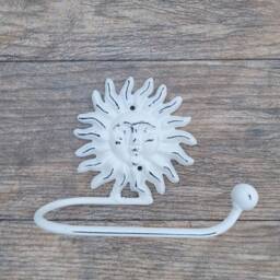 Sun Toilet Paper Holder, Tp Tissue Towel Wall Hook Hanger, Iron Holder, Celestial Bathroom, Moon Shabby Chic - thumbnail 3