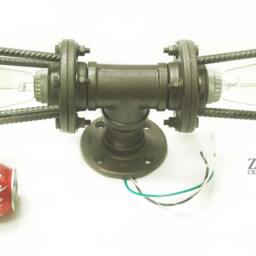 Rebar Sconce. Wall Light. Ceiling Vanity Industrial.edison Steampunk - thumbnail 3