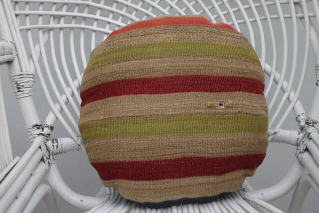 Kilim Pillow Cases, Throw Pillow, 16x16 Pink Covers, Round Cushion Case, One Of A Kind Southwestern 133 - image 1