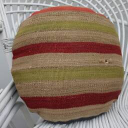 Kilim Pillow Cases, Throw Pillow, 16x16 Pink Covers, Round Cushion Case, One Of A Kind Southwestern 133 - thumbnail 3