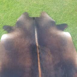 Brindle Brown Unique Cowhide Rug-Tricolor Cowhide Rug-Genuine Rug For Floor Area -Natural Rug-Brown & White Cow Hide - thumbnail 3