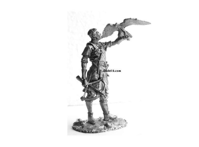 Tin 54mm France. Norman Knight With A Falcon Soldier 132 Scale - image 1
