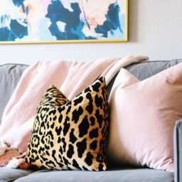 Blush Velvet Pillow Cover - Light Pink Decorative - thumbnail 2