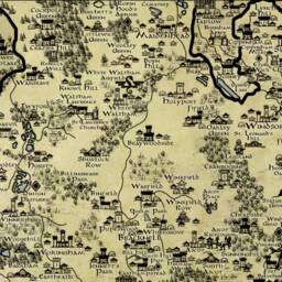 Berkshire Canvas, Fantasy Map, Print, Wall Art, Gift For Him Her, Present Mum Dad, Stocking Filler, Hand Drawn - thumbnail 3