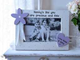 Handcrafted Nanny Photo Frame Personalised Keepsake Gift For Mum Nan Grandma Granny 6x4 - thumbnail 1