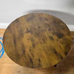 Wood Round Coffee Table - thumbnail 4